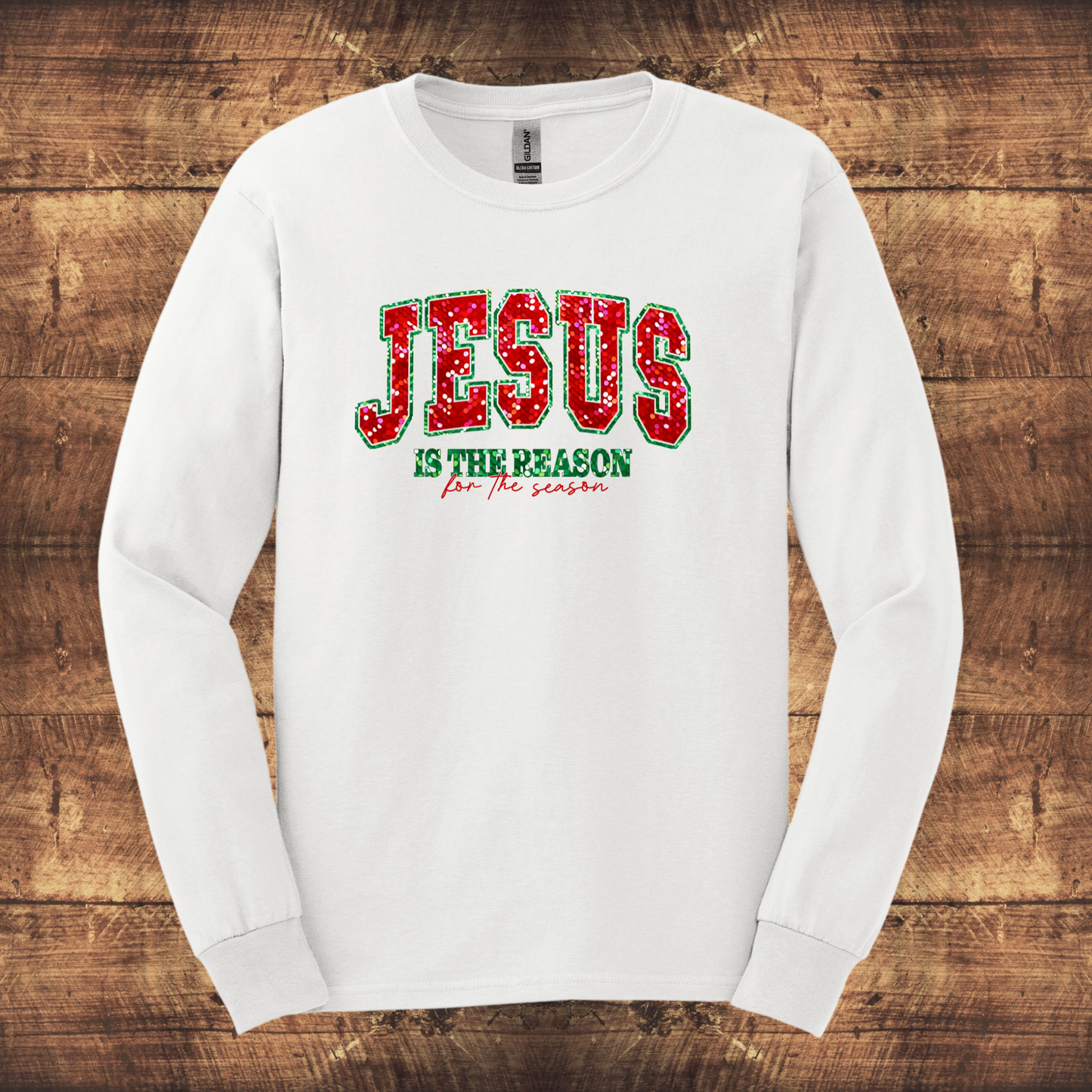 Ladies' "Jesus Is the Reason for the Season" Long Sleeve T-Shirt