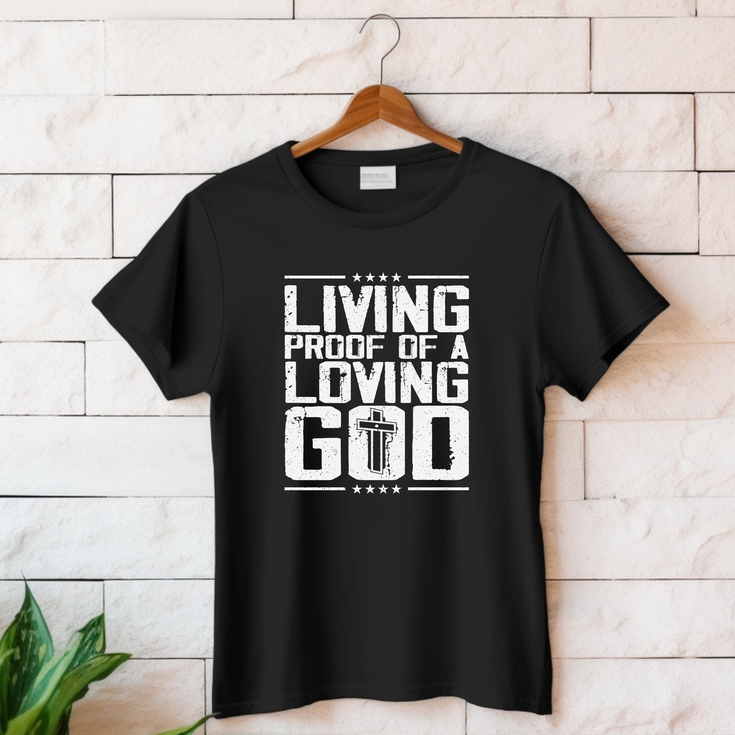 Men's "Living Proof of a Loving God" Adult T-Shirt