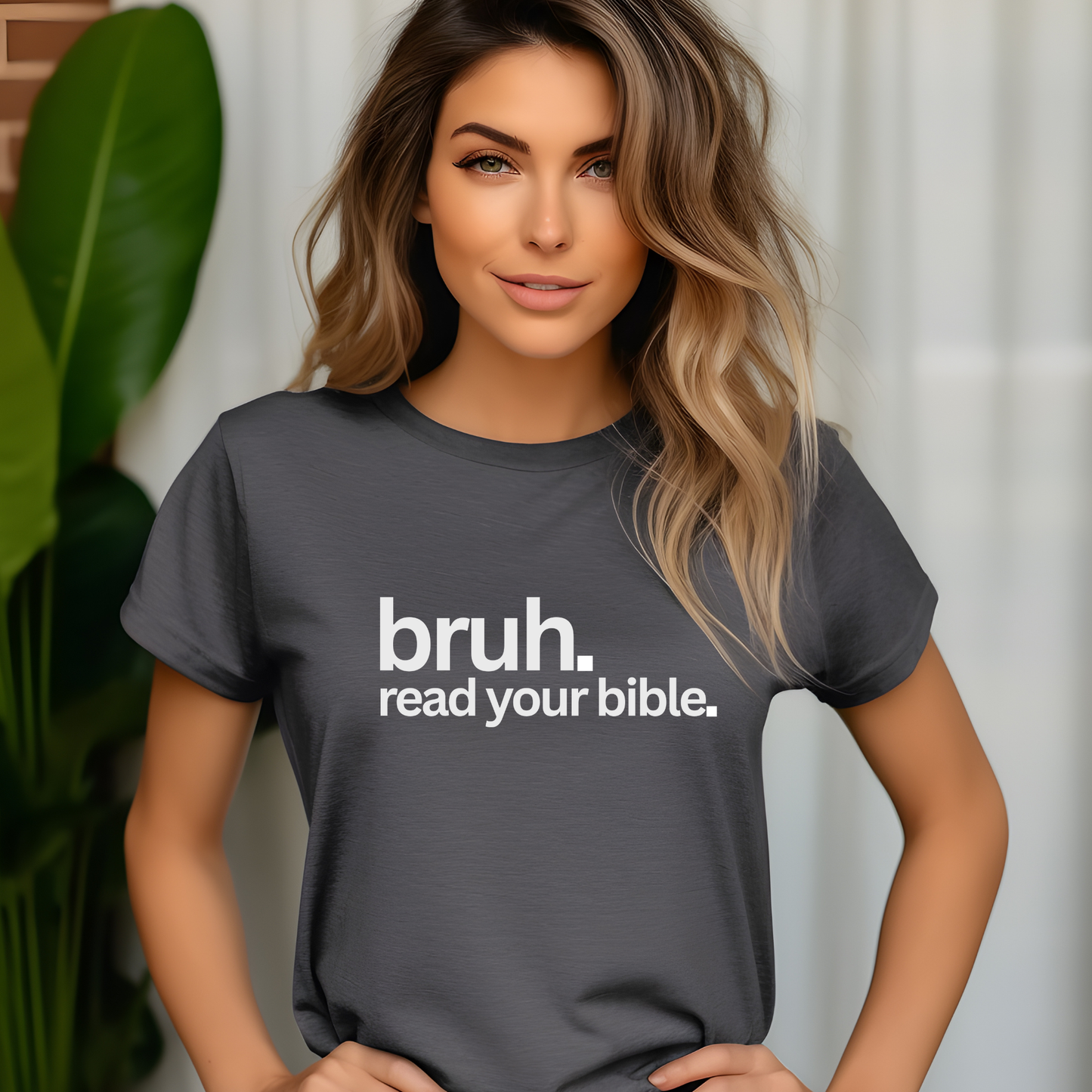 Unisex "Bruh. Read your Bible." Short Sleeve T-Shirt