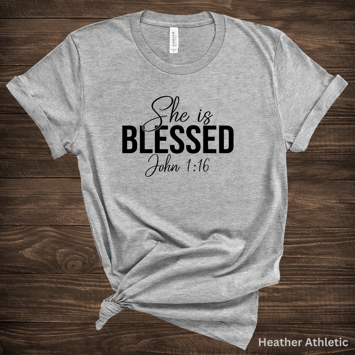 Ladies' "She is Blessed" Short Sleeve T-Shirt