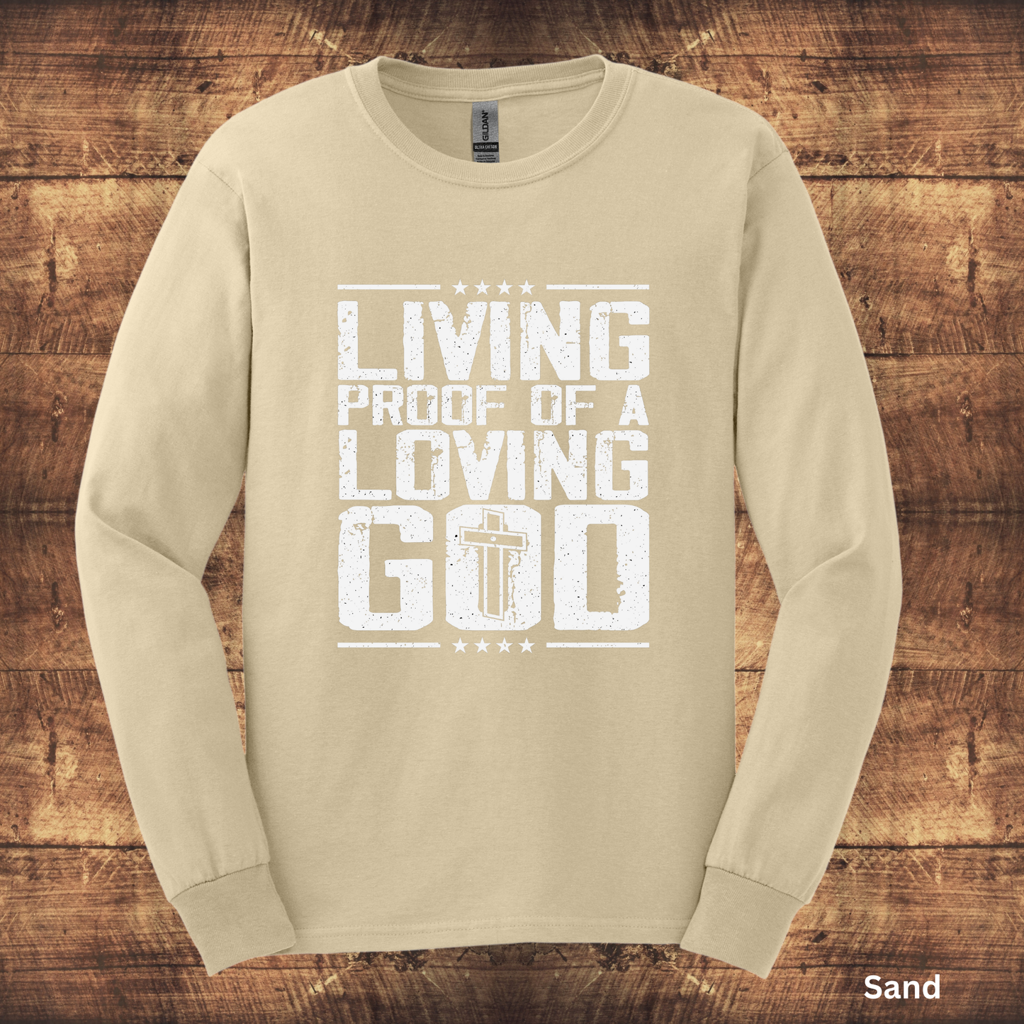 Men's "Living Proof of a Loving God" Adult T-Shirt