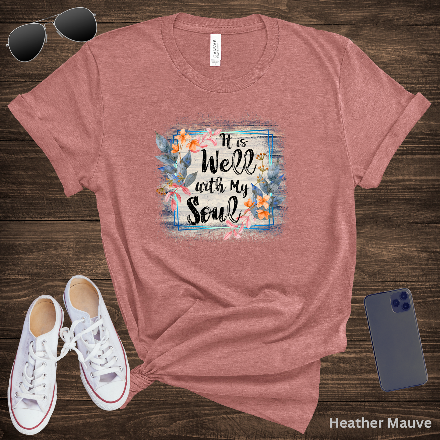 Ladies' "It Is Well With My Soul" Short Sleeve T-Shirt