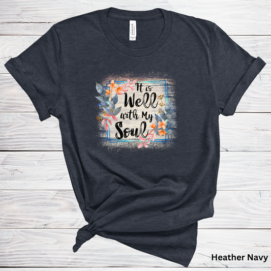 Ladies' "It Is Well With My Soul" Short Sleeve T-Shirt