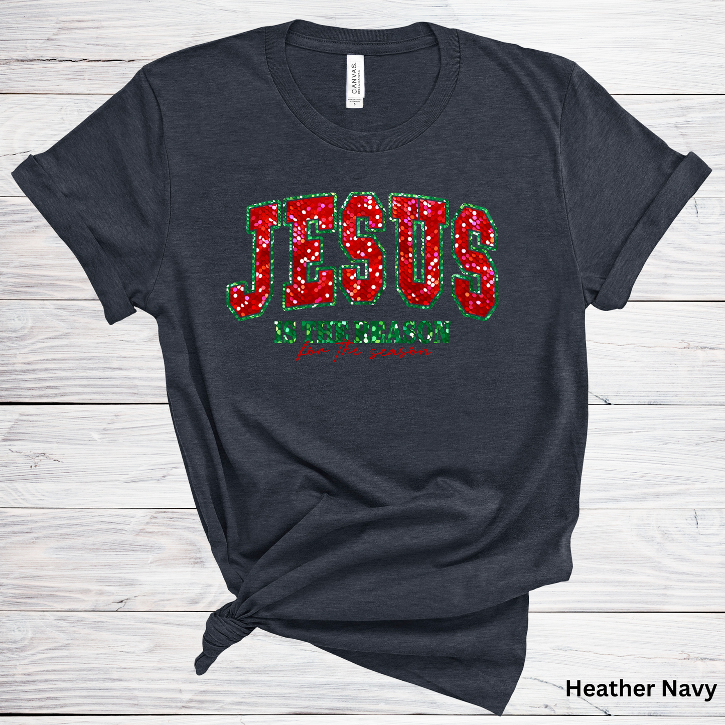 Ladies' "Jesus Is the Reason for the Season" Long Sleeve T-Shirt
