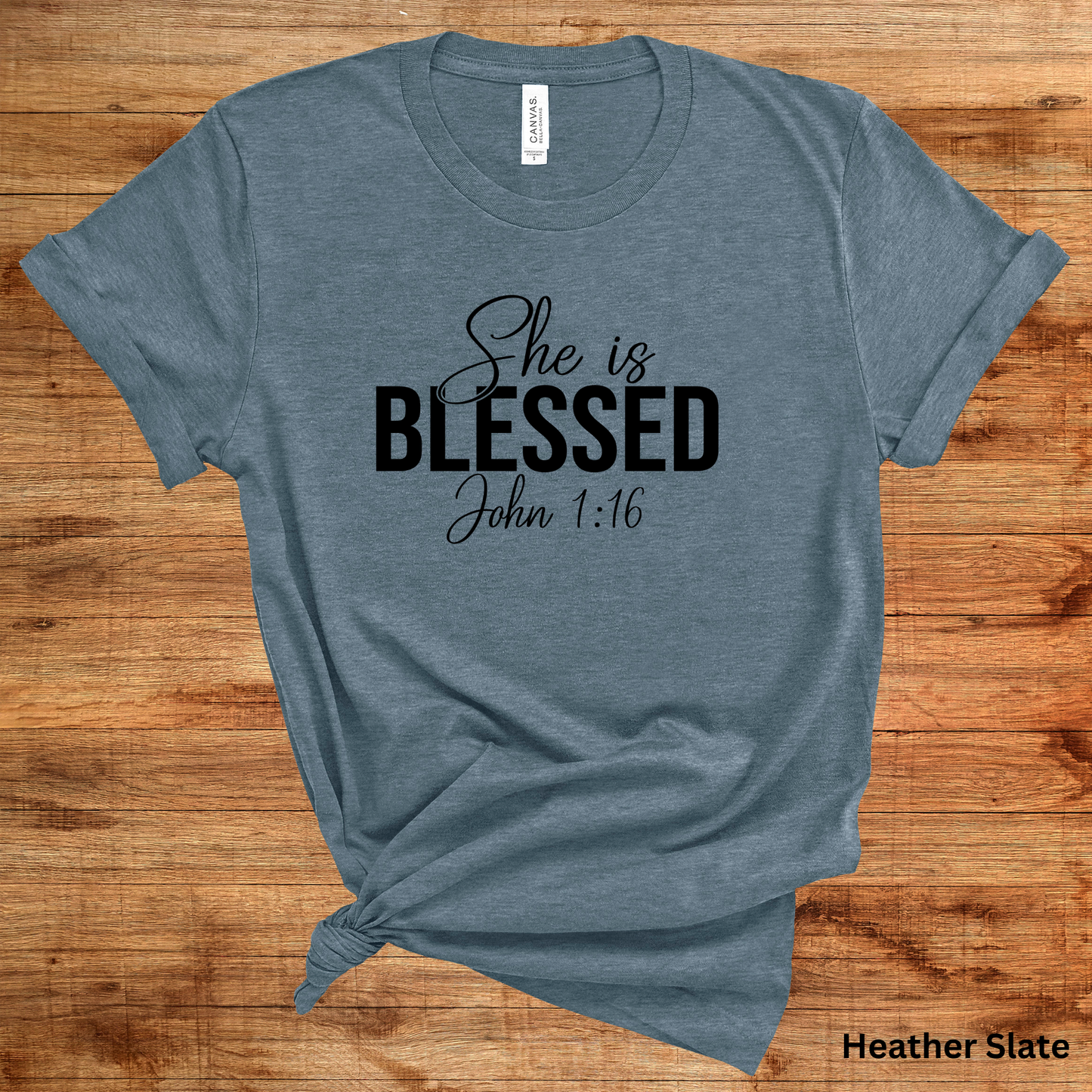 Ladies' "She is Blessed" Short Sleeve T-Shirt